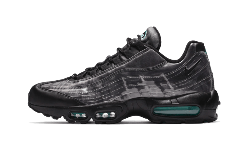 Overkicks - Nike Air Max 95 Footprint Black (DA7735-001) - vista lateral
