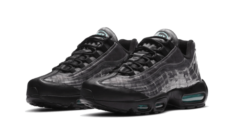 Overkicks - Nike Air Max 95 Footprint Black (DA7735-001) - vista trasera