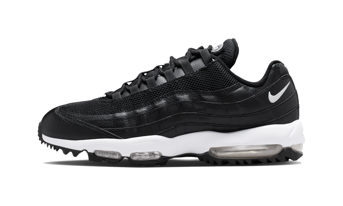 Overkicks - Nike Air Max 95 Golf Black White (HV4696-002) - vista lateral