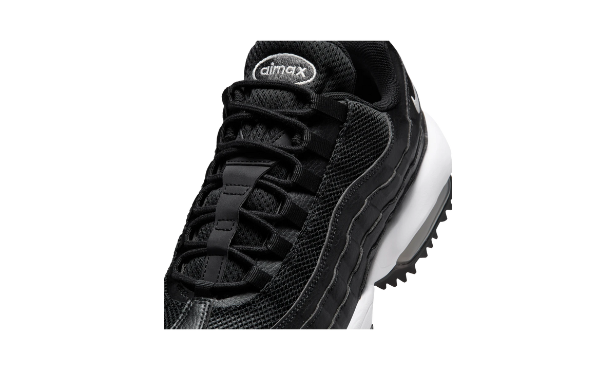 Overkicks - Nike Air Max 95 Golf Black White (HV4696-002) - detalle lateral interior