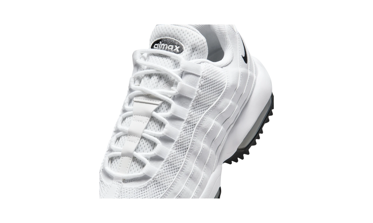 Overkicks - Nike Air Max 95 Golf White Black (HV4696-100) - detalle lateral interior