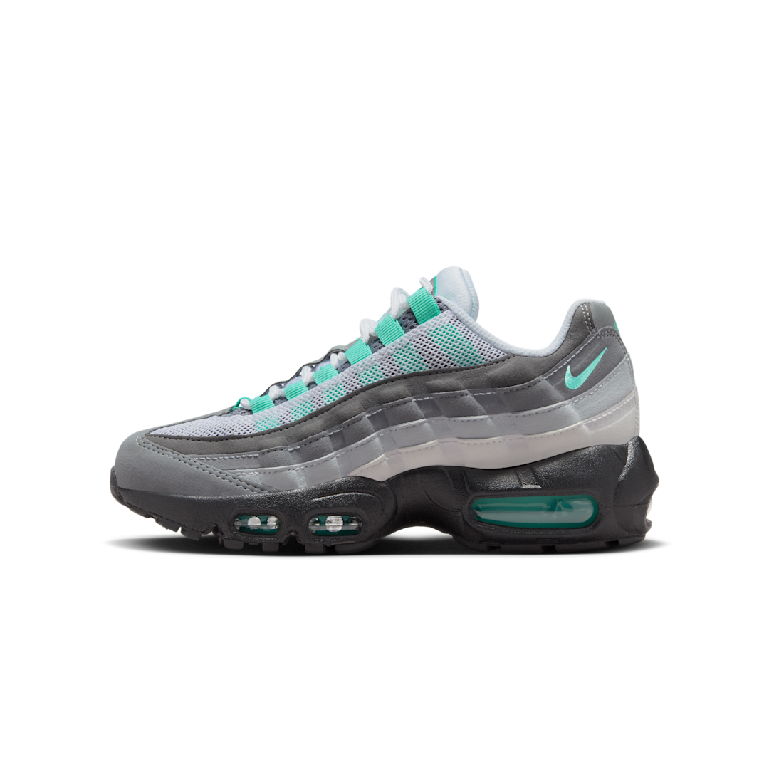 Overkicks - Nike Air Max 95 Hyper Turquoise (GS) (HV2538-100) - vista lateral
