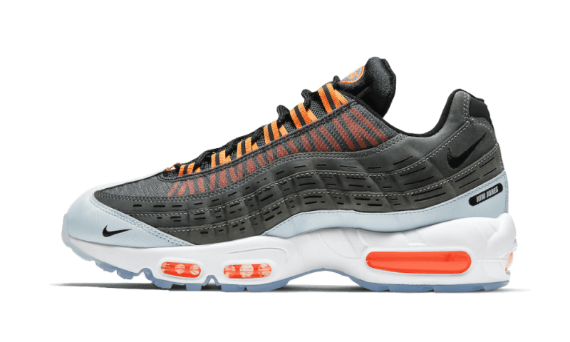 Overkicks - Nike Air Max 95 Kim Jones Black Total Orange (DD1871-001) - vista lateral