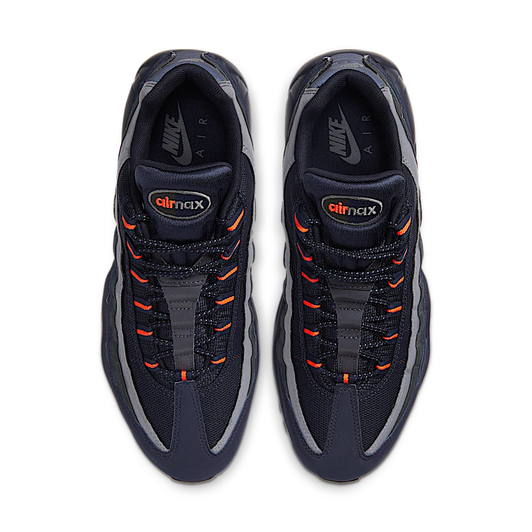Overkicks - Nike Air Max 95 Logo Navy Orange (CW7477-400) - par completo