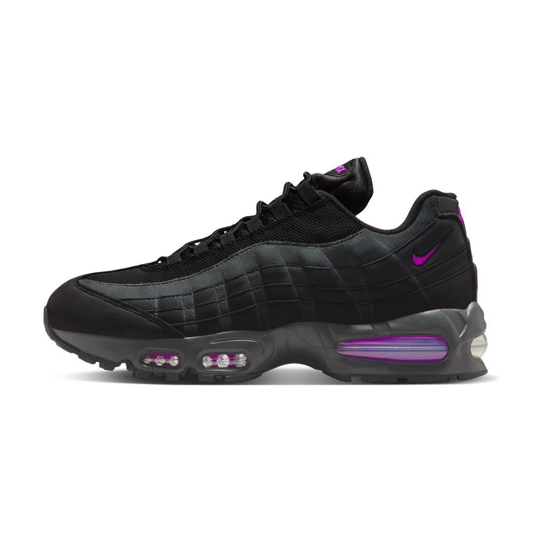 Overkicks - Nike Air Max 95 OG Big Bubble Black Vivid Purple (IH4457-001) - vista lateral