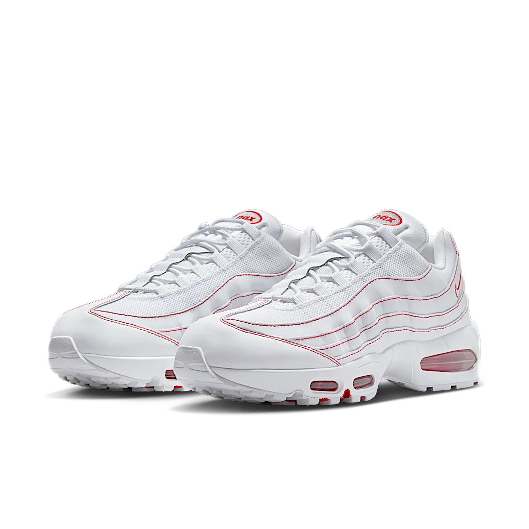 Overkicks - Nike Air Max 95 OG Big Bubble White University Red (IB7936-100) - vista trasera
