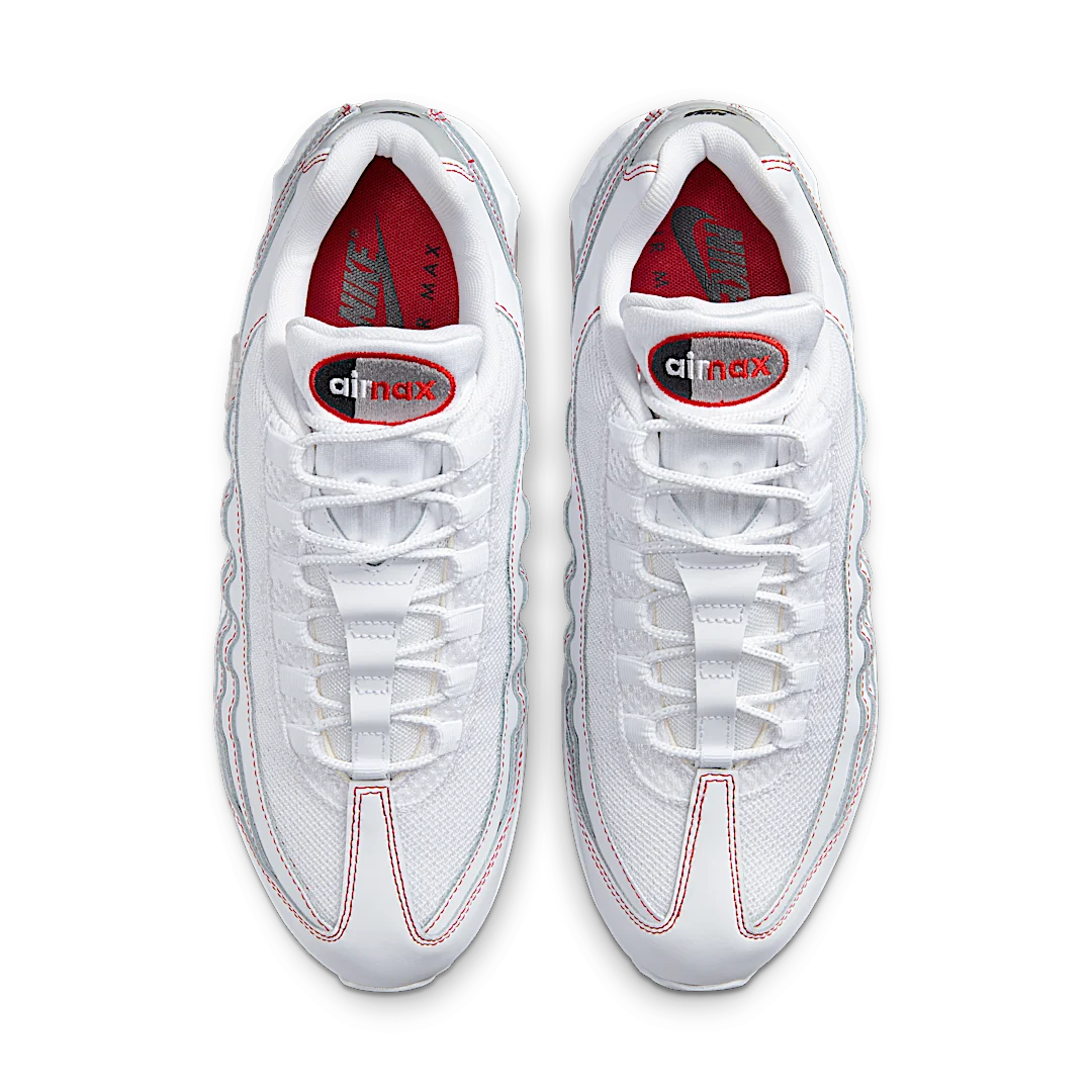 Overkicks - Nike Air Max 95 OG Big Bubble White University Red (IB7936-100) - par completo