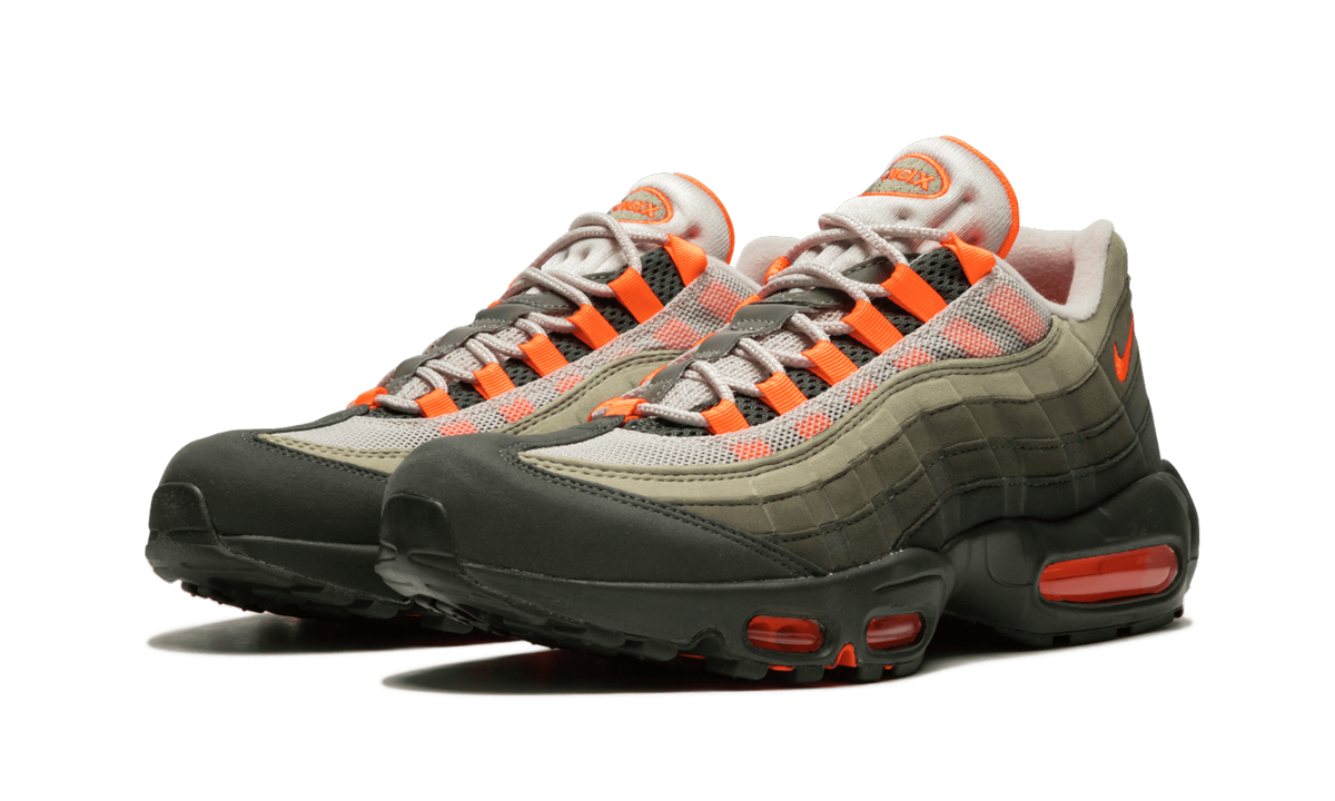 Overkicks - Nike Air Max 95 OG Neutral Olive Total Orange (AT2865-200) - vista trasera