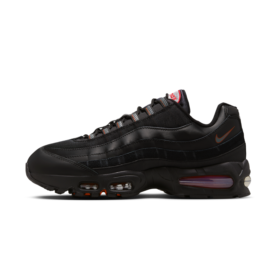 Overkicks - Nike Air Max 95 Racing Pack Black University Red (IH1228-003) - vista lateral