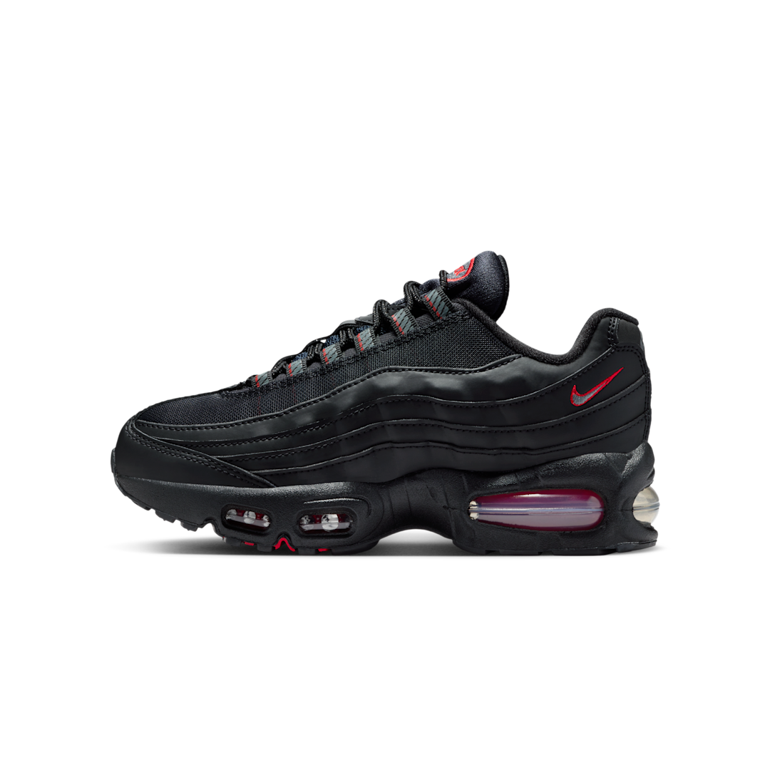Overkicks - Nike Air Max 95 Racing Pack Black University Red (GS) (II4130-011) - vista lateral