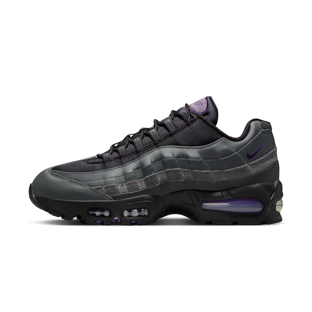Overkicks - Nike Air Max 95 Racing Pack Iron Grey Wild Grape (IH1228-001) - vista lateral