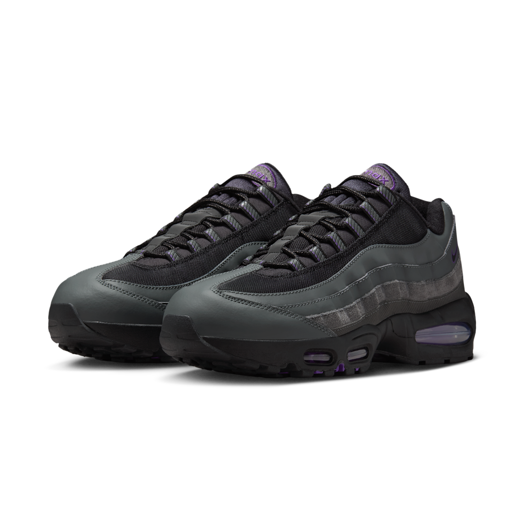 Overkicks - Nike Air Max 95 Racing Pack Iron Grey Wild Grape (IH1228-001) - vista trasera
