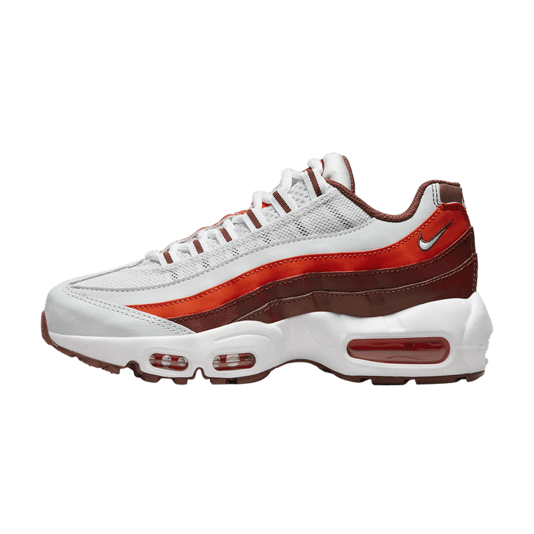 Overkicks - Nike Air Max 95 Recraft Photon Dust Picante Red (GS) (CJ3906-017) - vista lateral