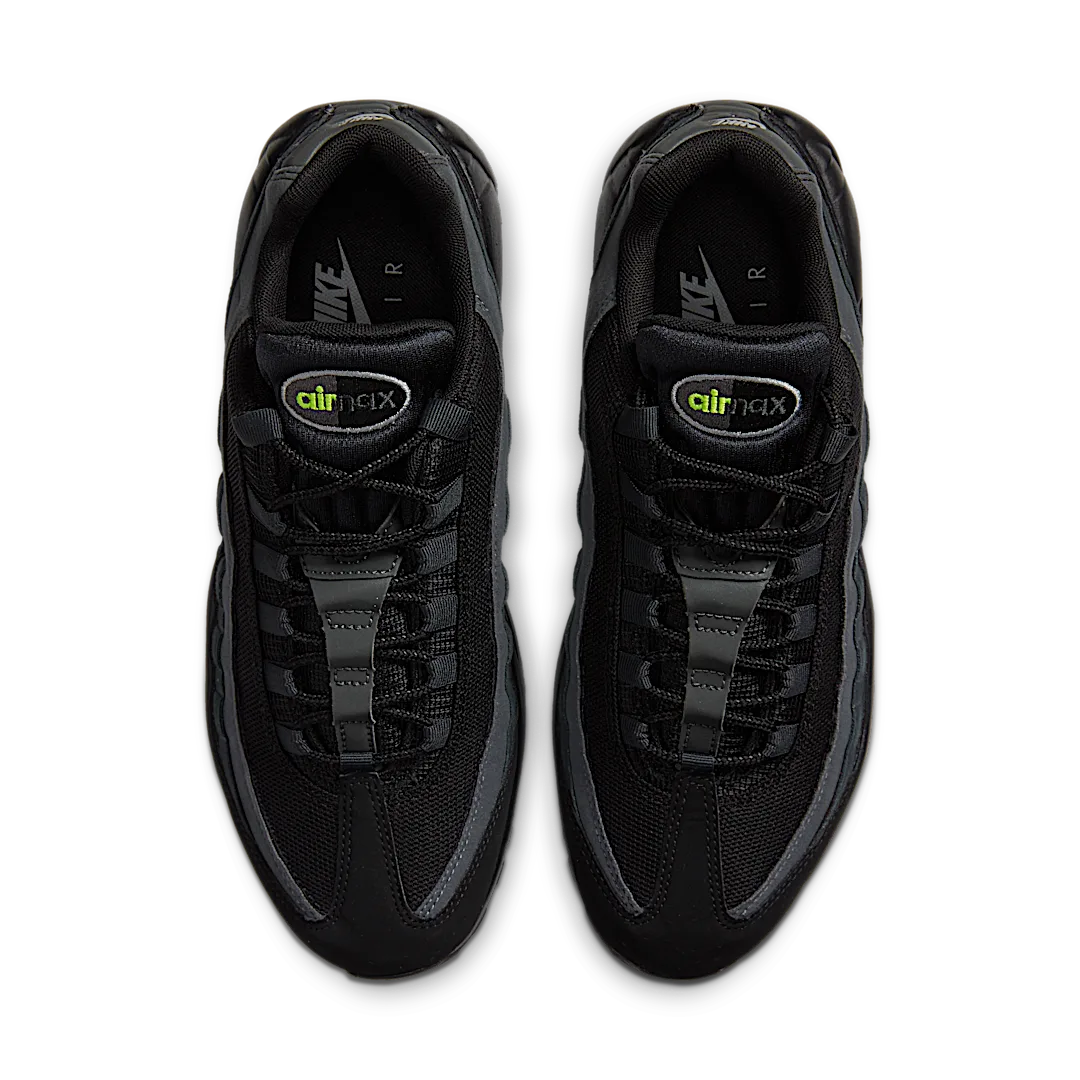 Overkicks - Nike Air Max 95 Retro Logo Black Grey Volt (CV1635-002) - par completo