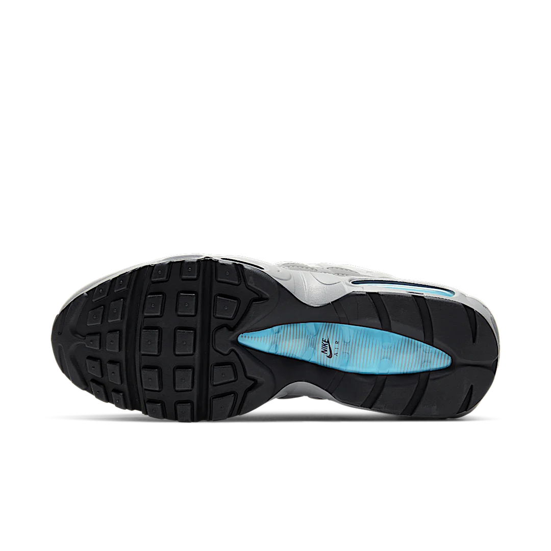 Overkicks - Nike Air Max 95 Retro Logo Grey Aqua (CV1635-001) - detalle suela
