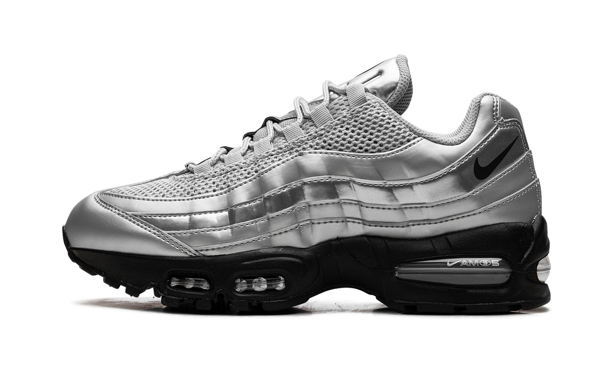 Overkicks - Nike Air Max 95 SE Big Bubble Total 90 Metallic Silver (IB6830-002) - vista lateral