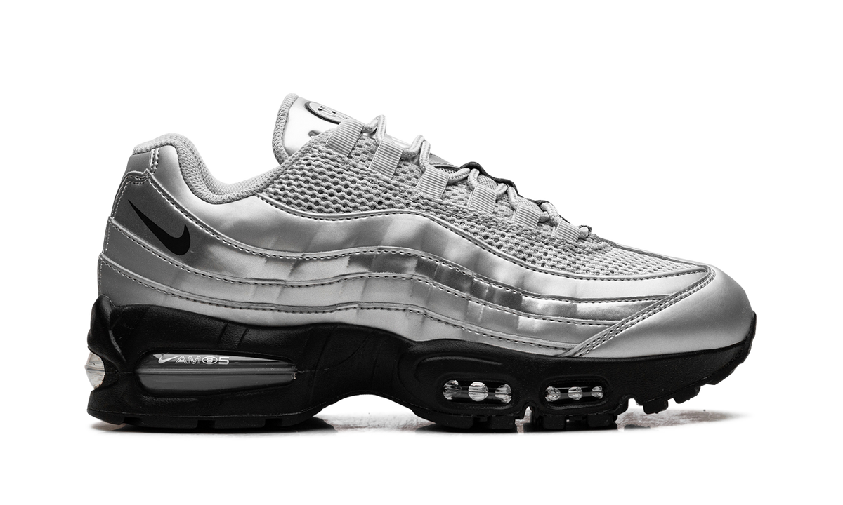 Overkicks - Nike Air Max 95 SE Big Bubble Total 90 Metallic Silver (IB6830-002) - detalle talón