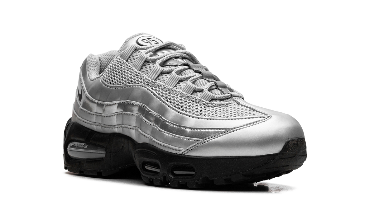 Overkicks - Nike Air Max 95 SE Big Bubble Total 90 Metallic Silver (IB6830-002) - detalle lateral interior