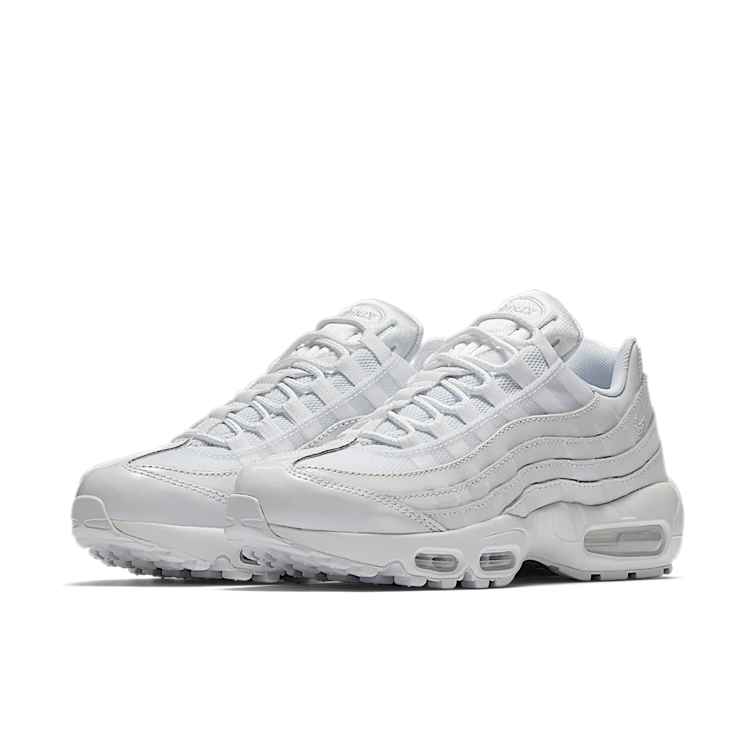 Overkicks - Nike Air Max 95 Triple White (307960-108) - vista trasera