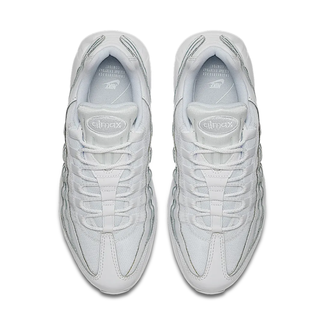 Overkicks - Nike Air Max 95 Triple White (307960-108) - par completo