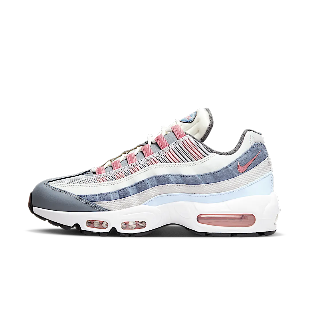 Overkicks - Nike Air Max 95 Vast Grey Red Stardust (DM0011-008) - vista lateral