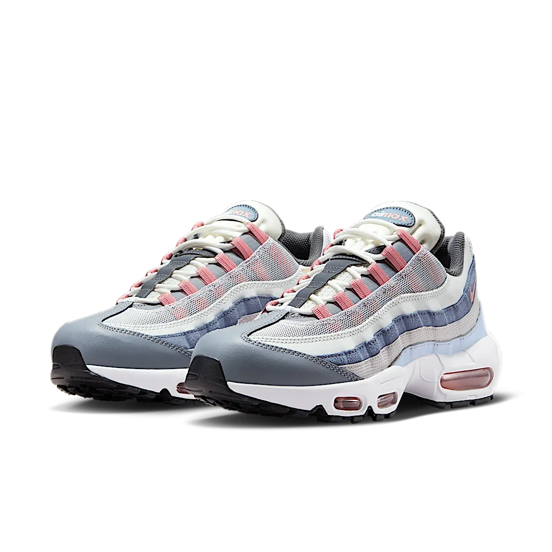 Overkicks - Nike Air Max 95 Vast Grey Red Stardust (DM0011-008) - vista trasera
