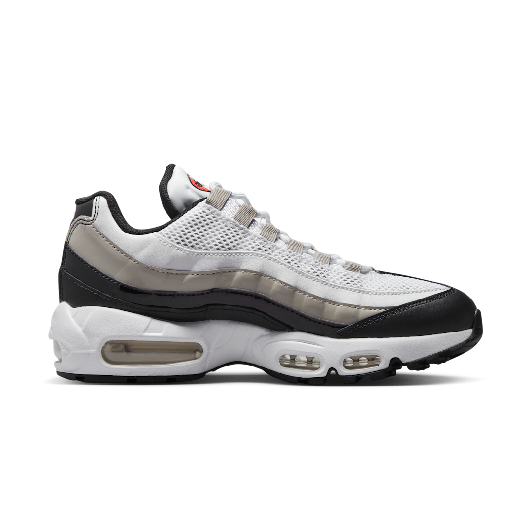 Overkicks - Nike Air Max 95 White Light Iron Ore Black Patent (DR2550-100) - par completo