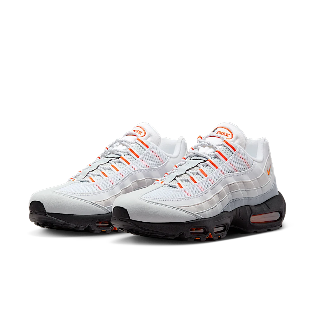 Overkicks - Nike Air Max 95 Wolf Grey Safety Orange Pure Platinum (HM0622-002) - vista trasera