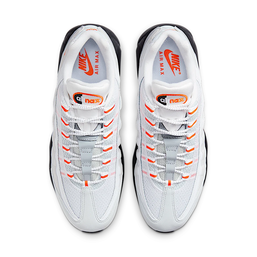 Overkicks - Nike Air Max 95 Wolf Grey Safety Orange Pure Platinum (HM0622-002) - par completo