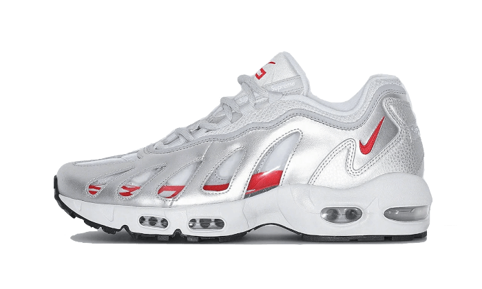 Overkicks - Nike Air Max 96 Supreme Silver Bullet (CV7652-001) - vista lateral
