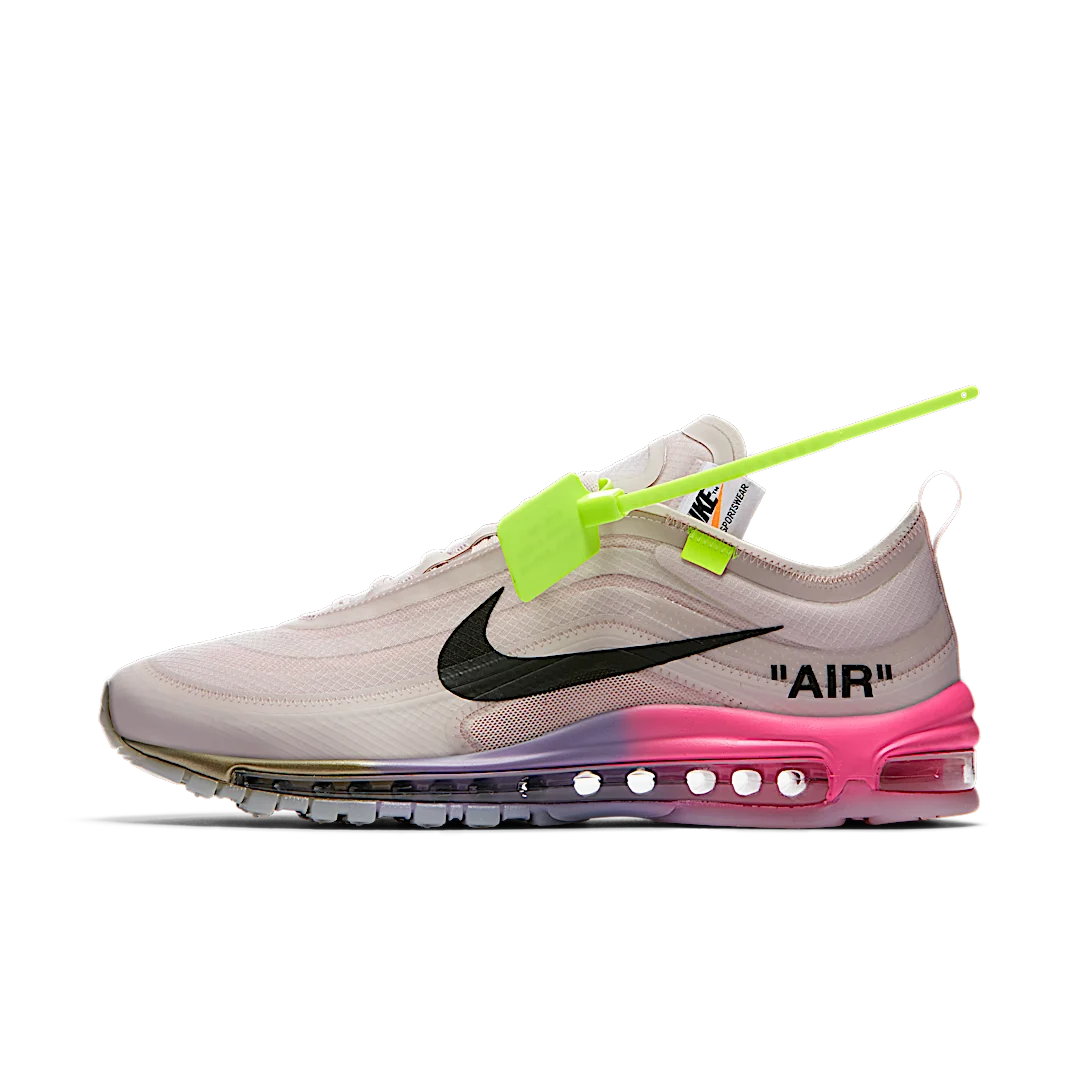 Overkicks - Nike Air Max 97 Off-White Elemental Rose Serena Queen (AJ4585-600) - vista lateral