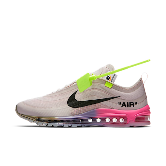 Overkicks - Nike Air Max 97 Off-White Elemental Rose Serena Queen (AJ4585-600) - vista lateral