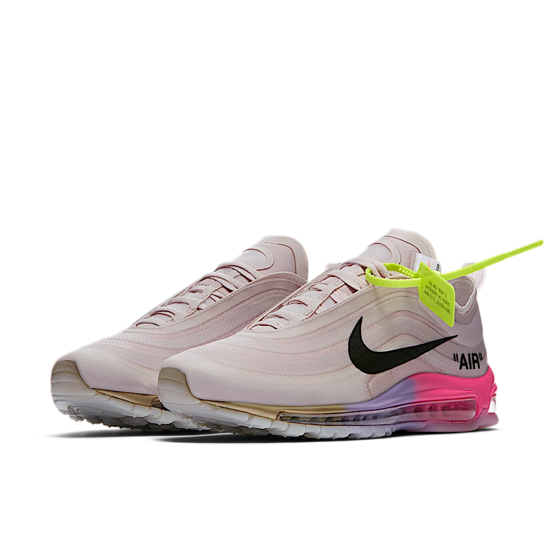 Overkicks - Nike Air Max 97 Off-White Elemental Rose Serena Queen (AJ4585-600) - vista trasera