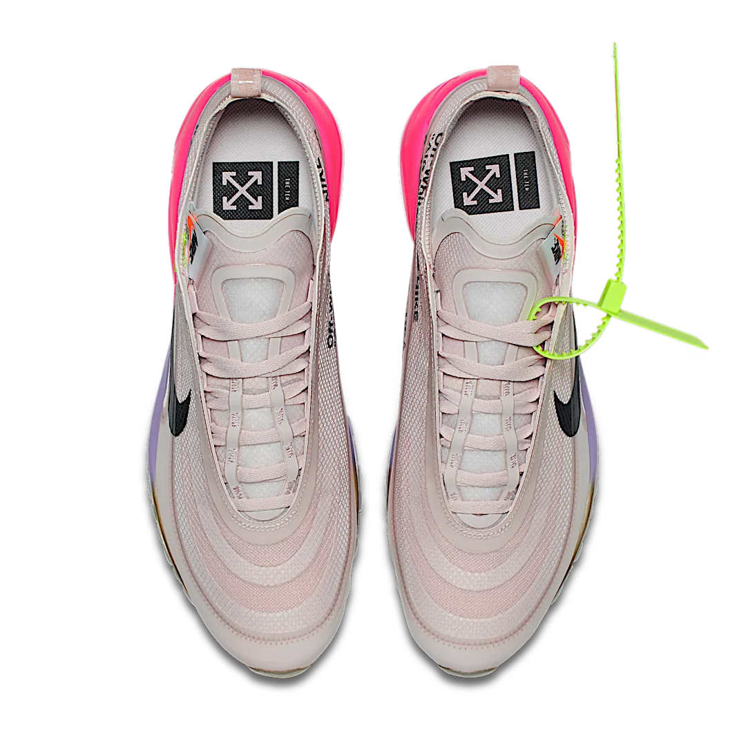 Overkicks - Nike Air Max 97 Off-White Elemental Rose Serena Queen (AJ4585-600) - par completo