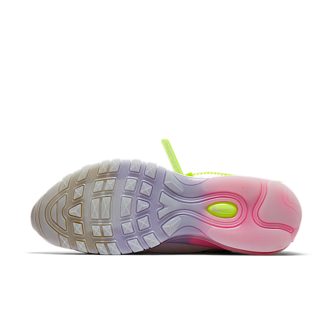 Overkicks - Nike Air Max 97 Off-White Elemental Rose Serena Queen (AJ4585-600) - detalle suela