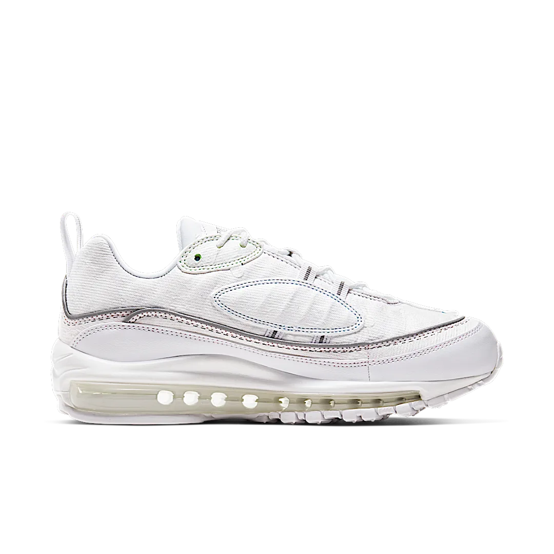 Overkicks - Nike Air Max 98 Cut Away White (CJ0634-101) - vista trasera