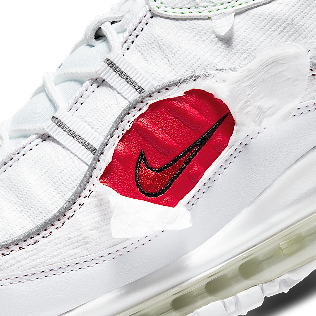 Overkicks - Nike Air Max 98 Cut Away White (CJ0634-101) - detalle suela