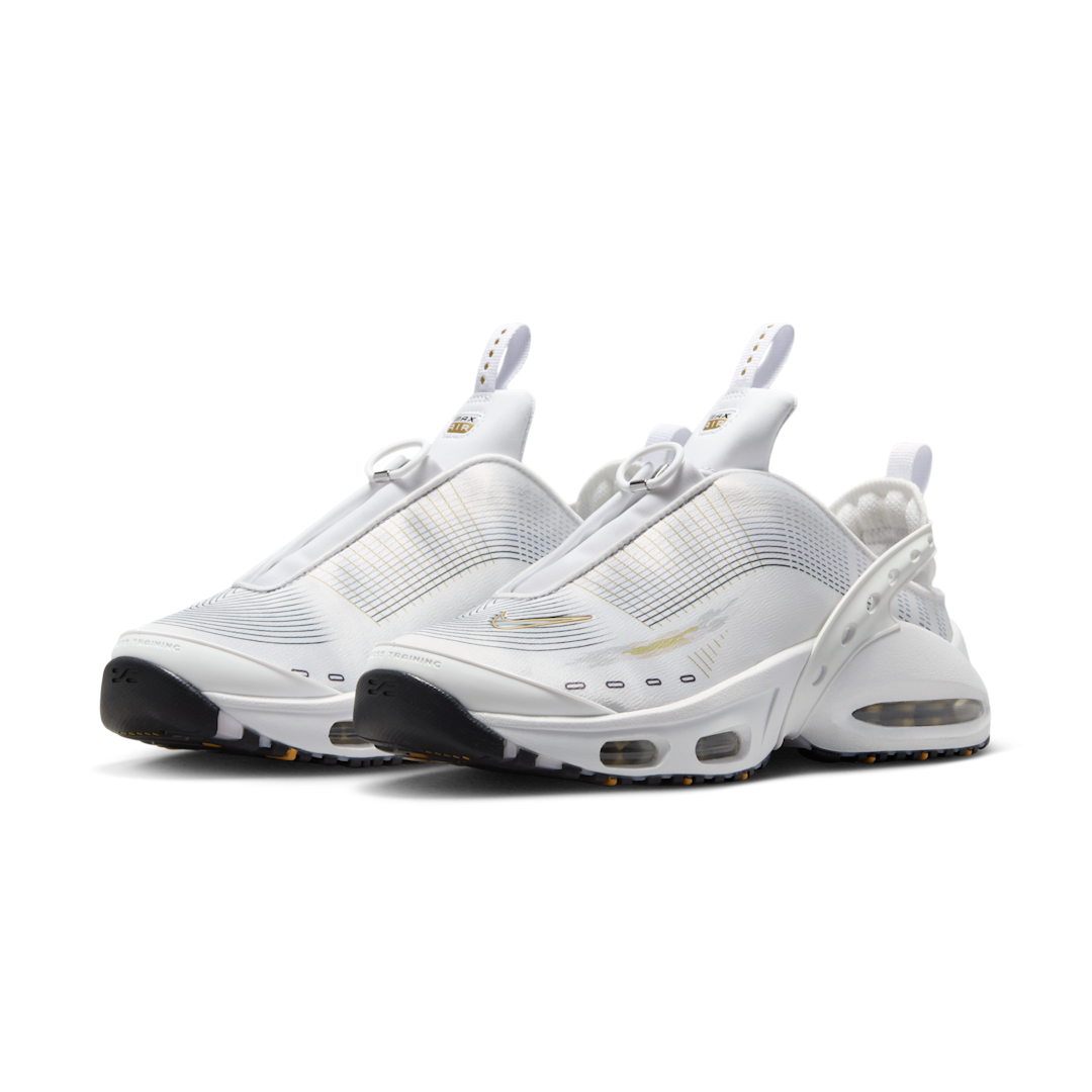 Overkicks - Nike Air Max Craze White Metallic Gold (FZ2089-100) - vista trasera