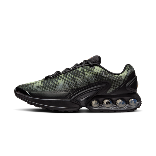 Overkicks - Nike Air Max Dn Black Olive Aura Medium Olive Metallic Silver (IB3078-010) - vista lateral