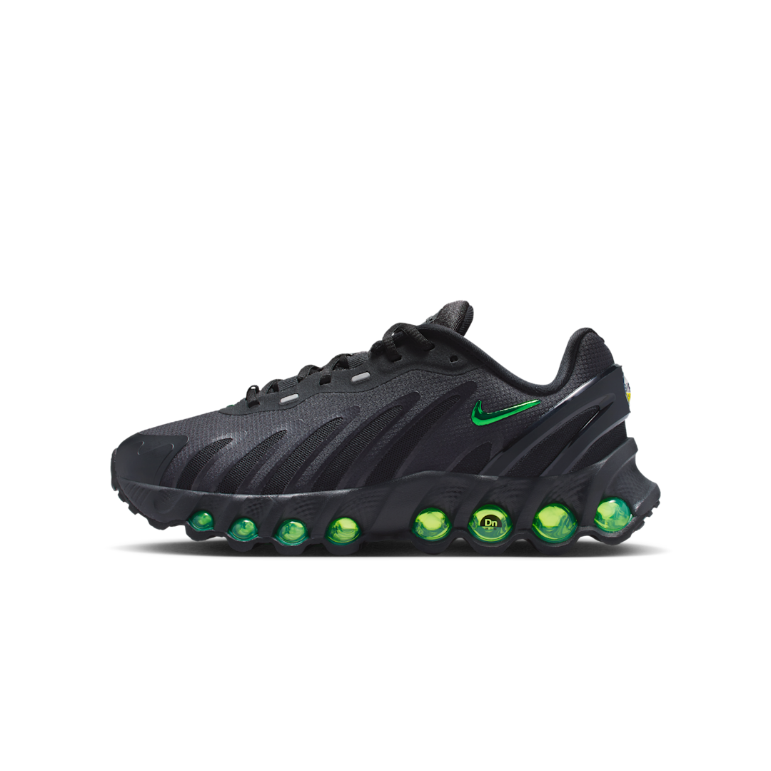 Overkicks - Nike Air Max Dn8 Black Green Strike Dark Smoke Grey (HF7310-006) - vista lateral