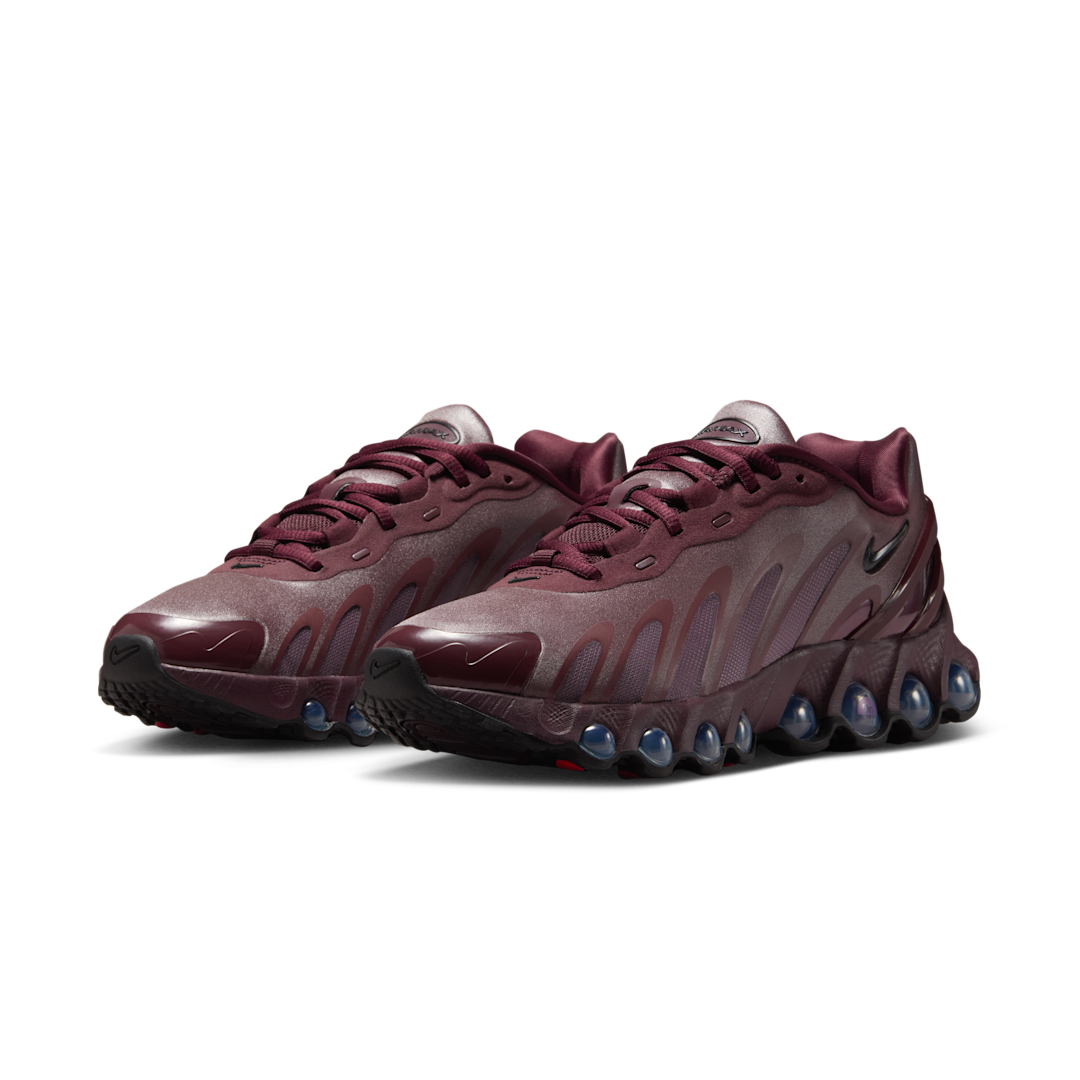Overkicks - Nike Air Max Dn8 Burgundy Crush (Womens) (HF5509-602) - vista trasera