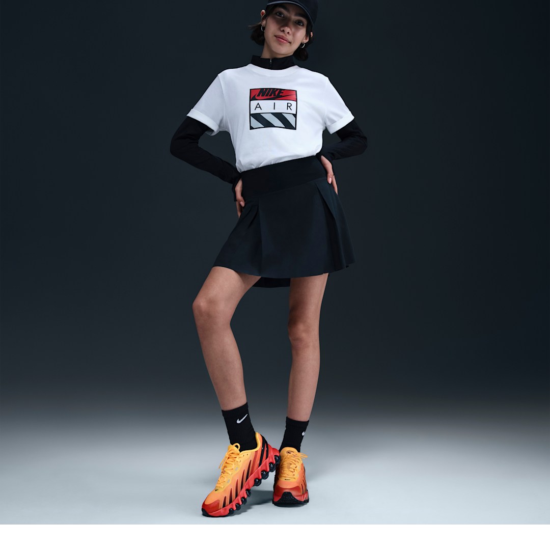 Overkicks - Nike Air Max Dn8 Laser Orange Black (GS) (HF7310-800) - vista lateral
