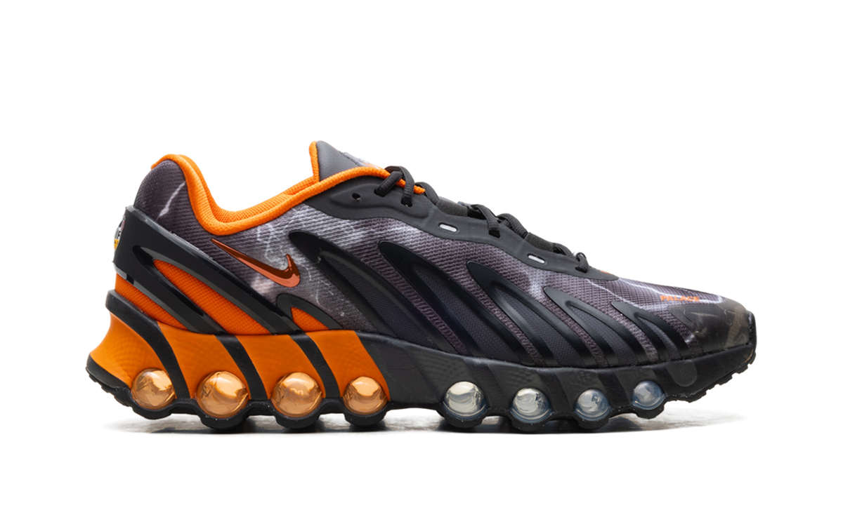 Overkicks - Nike Air Max Dn8 Palace Black Safety Orange (IB4181-001) - detalle talón