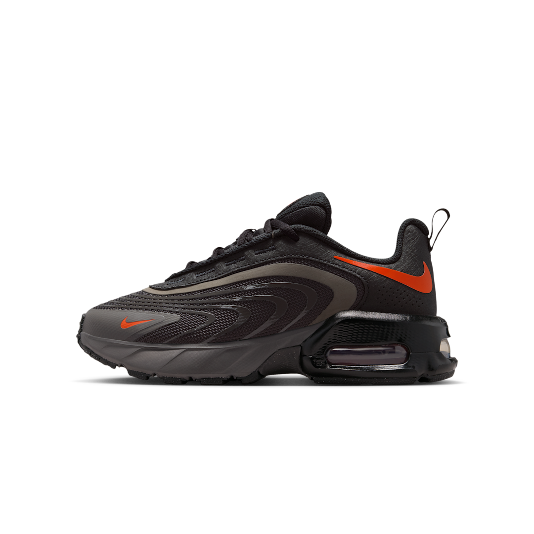 Overkicks - Nike Air Max Fire Medium Ash Black Orange (IF2622-200) - vista lateral
