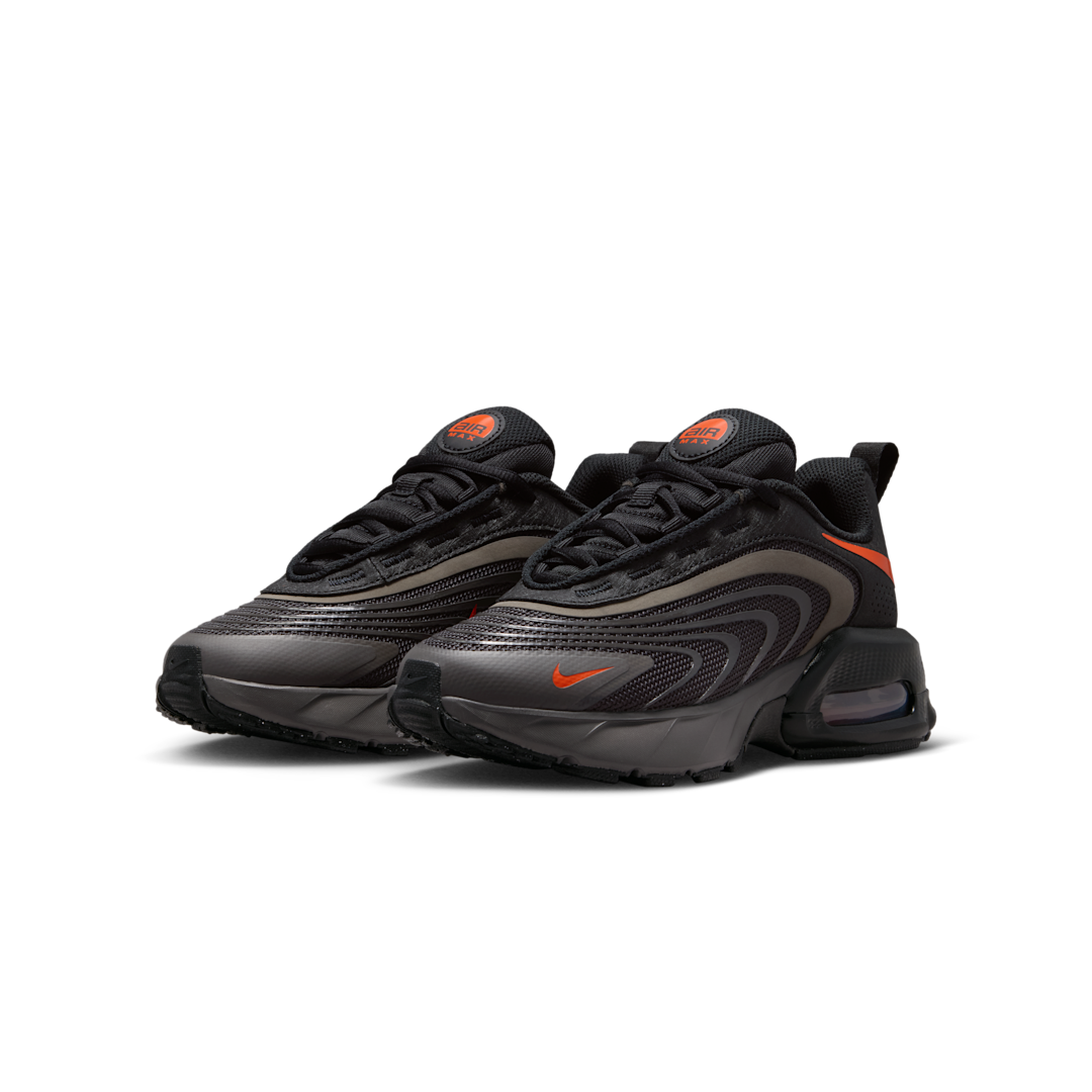 Overkicks - Nike Air Max Fire Medium Ash Black Orange (IF2622-200) - vista trasera