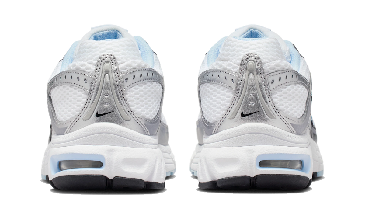 Overkicks - Nike Air Max Moto 2K White Silver Black Hydrogen Blue (HQ2056-107) - detalle talón
