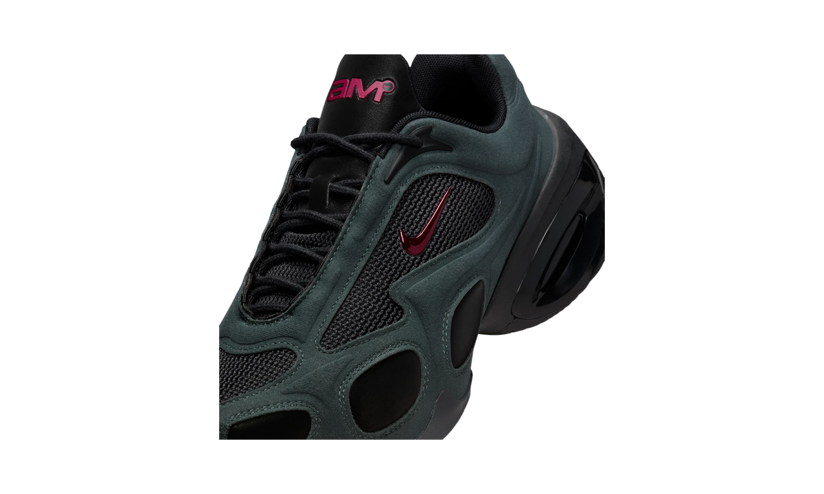 Overkicks - Nike Air Max Muse Black Seaweed Noble Red (IM6023-060) - detalle lateral interior