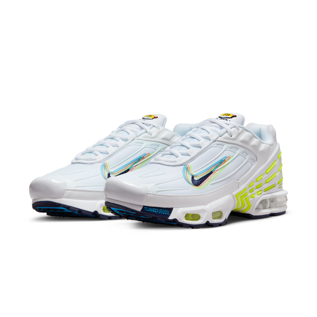 Overkicks - Nike Air Max Plus 3 3D Swoosh White Volt (DV6823-100) - vista trasera