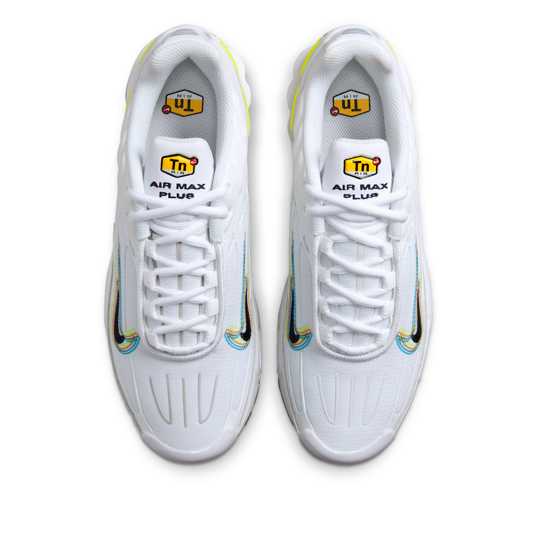 Overkicks - Nike Air Max Plus 3 3D Swoosh White Volt (DV6823-100) - par completo