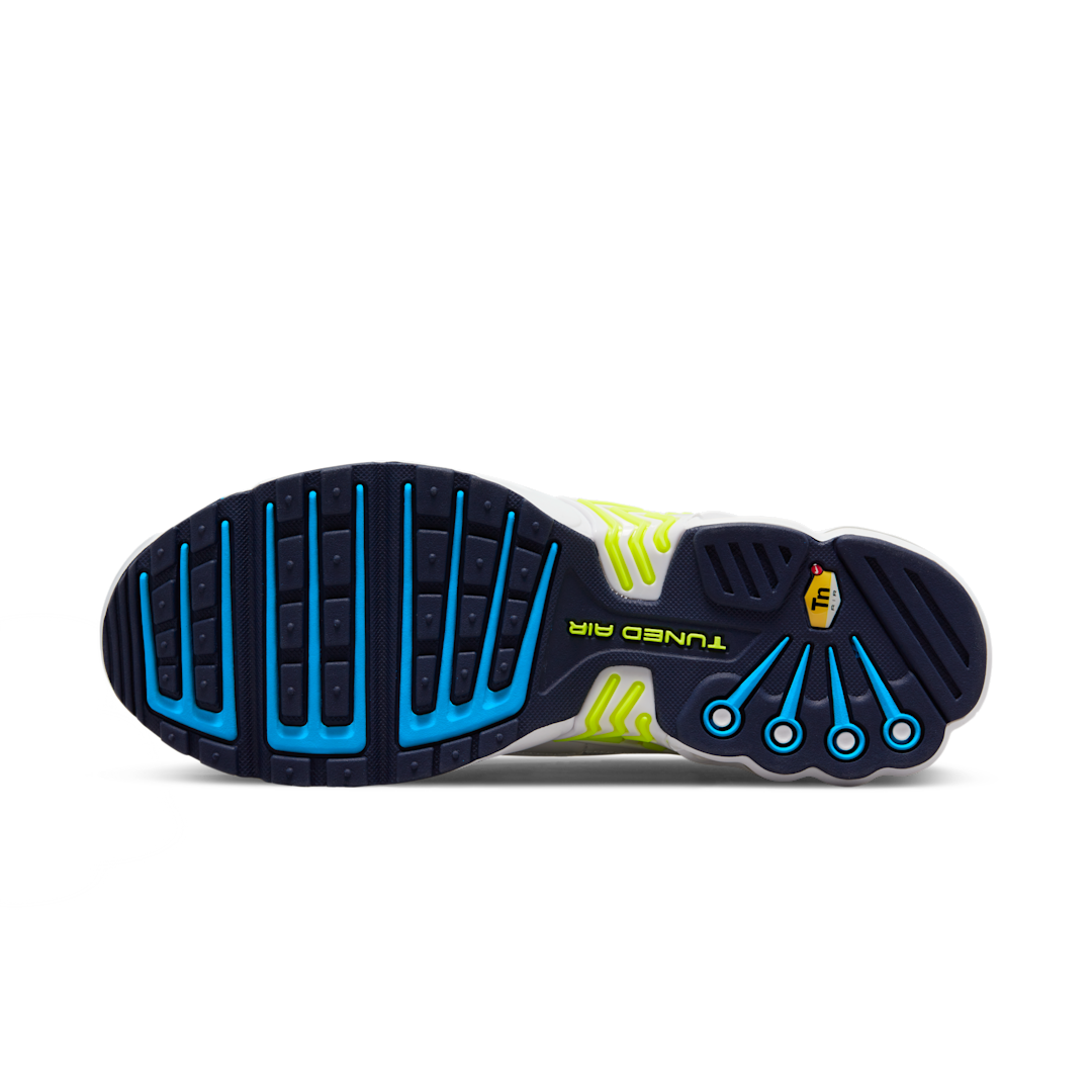 Overkicks - Nike Air Max Plus 3 3D Swoosh White Volt (DV6823-100) - detalle suela